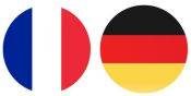 drapeaux de la France et de l'Allemagne